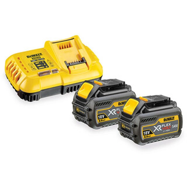 DeWalt DCB118T2-QW akku- ja laturisarja 18 V/54 V | 6 Ah