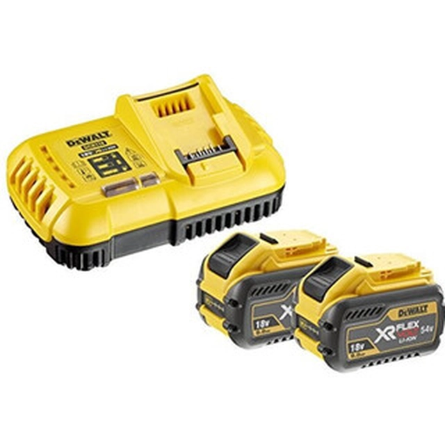 DeWalt DCB118X2-QW akku- ja laturisarja 18 V/54 V | 9 Ah