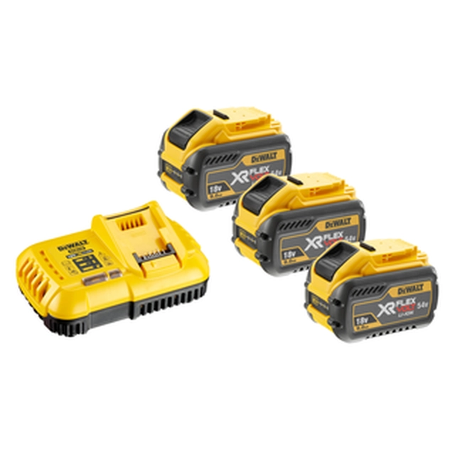 DeWalt DCB118X3-QW akku- ja laturisarja 18 V/54 V | 9 Ah