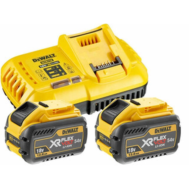 DeWalt DCB118Y2-QW battery and charger set 54 V | 4 Ah