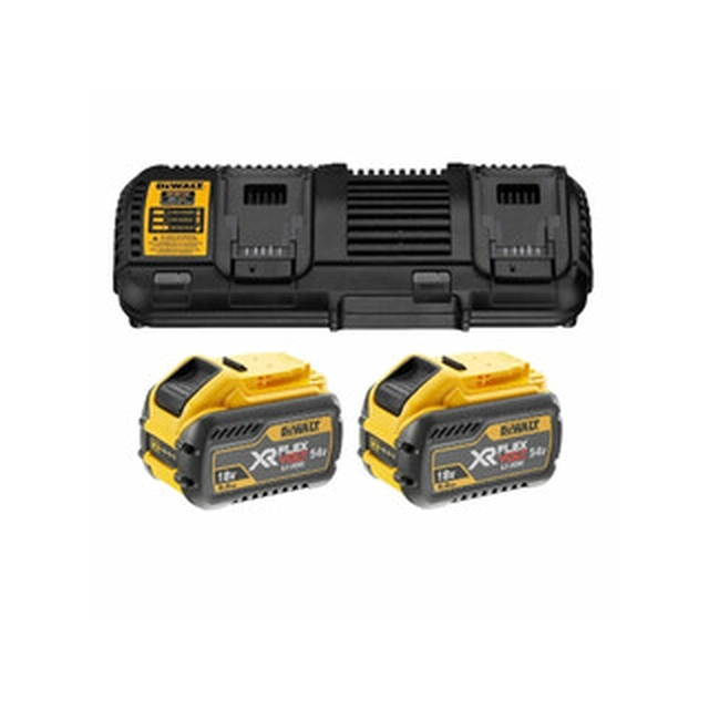 DeWalt DCB132X2-QW batteri og opladersæt 18 V/54 V | 9 Ah