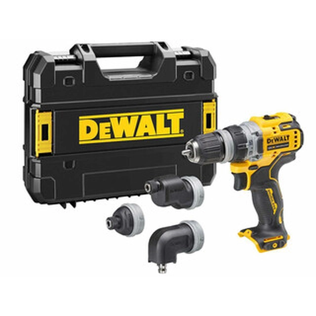 DeWalt DCD703NT-XJ cordless drill driver with chuck 12 V | 25 Nm/57 Nm | Carbon Brushless | Without battery and charger | TSTAK in a suitcase