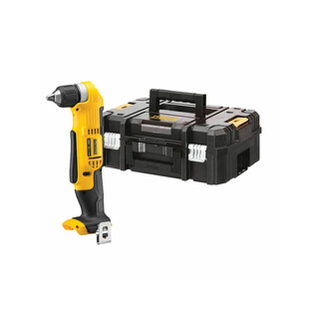 DeWalt DCD740NT-XJ акумуляторна кутова дриль 18 V | 33 Нм | 1,0 - 10 мм | Вугільна щітка | Без акумулятора та зарядного | ЦСТАК у валізі