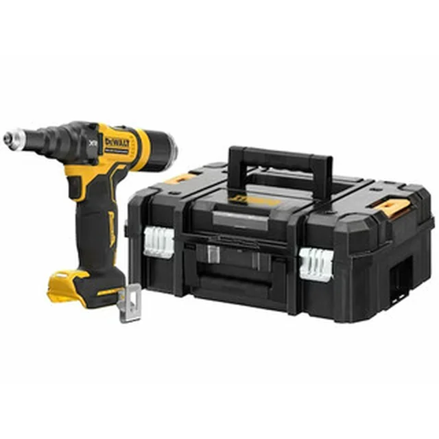 DeWalt DCF403NT-XJ akkus popszegecselő 18 V | 2,4 - 4,8 mm | 10000 N | Szénkefementes | Akku és töltő nélkül | TSTAK kofferben