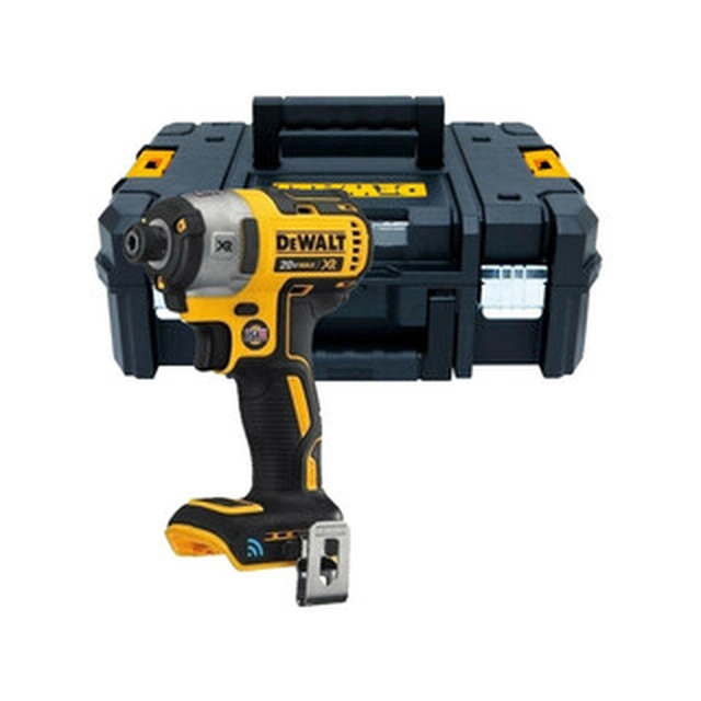 DeWalt DCF888NT-XJ akumulátorový rázový uťahovák s držiakom bitov 18 V | 205 Nm | 1/4 palcov | Carbon Brushless | Bez batérie a nabíjačky | TSTAK v kufri