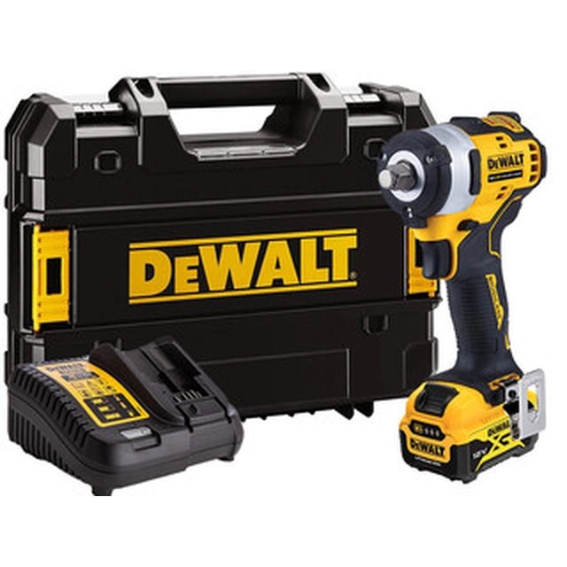 DeWalt DCF901P1-QW cordless impact driver 12 V | 340 Nm | 1/2 inches | Carbon Brushless | 1 x 5 Ah battery + charger | TSTAK in a suitcase