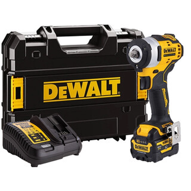 DeWalt DCF903P1G-QW cordless impact driver 12 V | 340 Nm | 3/8 inches | Carbon Brushless | 1 x 5 Ah battery + charger | TSTAK in a suitcase