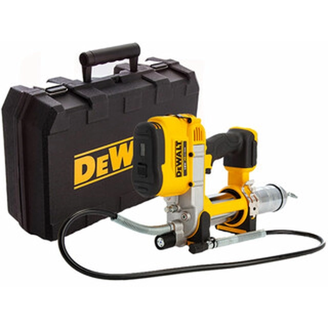 DeWalt DCGG571NK-XJ cordless grease gun 18 V | 400 ml | 690 bar | Carbon brush | Without battery and charger | In a suitcase