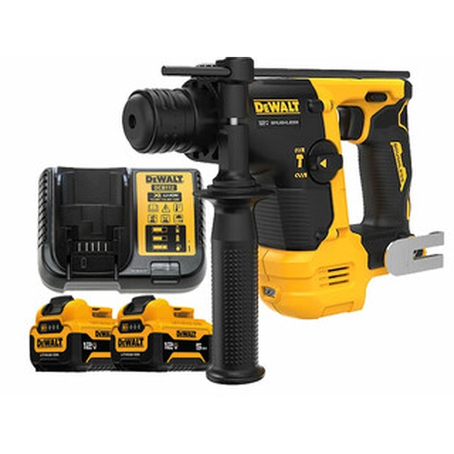 DeWalt DCH072P2-QW акумуляторна перфораторна дриль 12 V | 1,1 J | В бетоні 14 мм | 1,7 кг | Карбонова безщітка | 2 x 5 Ач акумулятор + зарядний пристрій | В картонній коробці