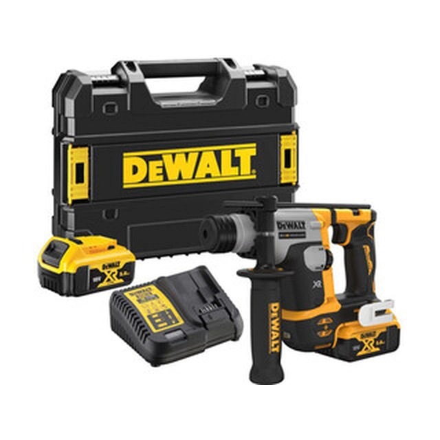 DeWalt DCH172P2-QW akkus fúrókalapács 18 V | 1,4 J | Betonban 16 mm | 2,4 kg | Szénkefementes | 2 x 5 Ah akku + töltő | TSTAK kofferben