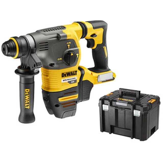 DeWalt DCH333NT-XJ cordless hammer drill 18 V/54 V | 3,5 J | In concrete 30 mm | 3,7 kg | Carbon Brushless | Without battery and charger | TSTAK in a suitcase