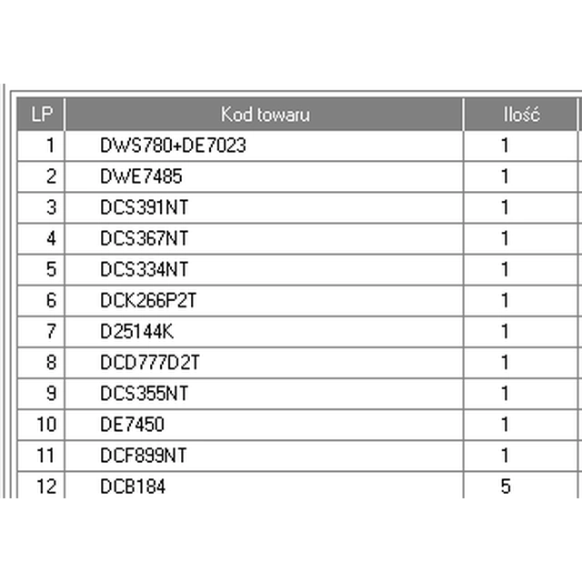 DEWALT DCK012P7D2 kombinuotas rinkinys (individualus)