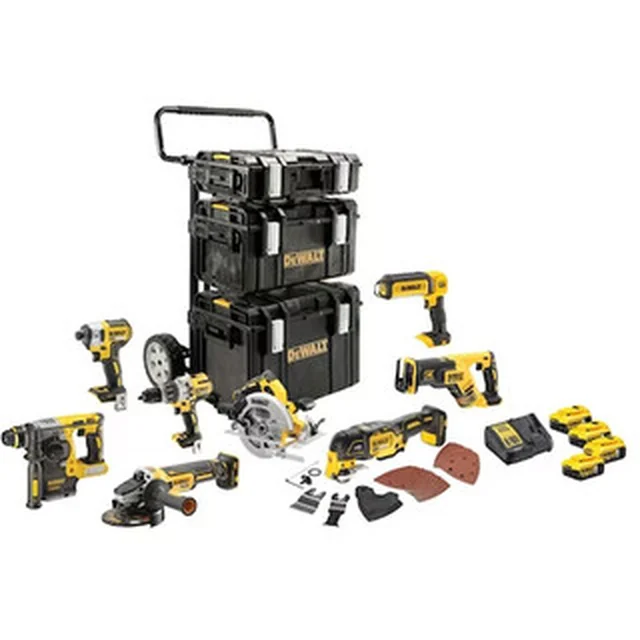 DeWalt DCK853P4T mašīnas iepakojums TSTAK korpusā