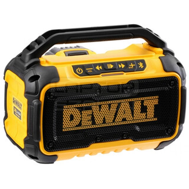 DeWalt DCR011-XJ bezdrátový bluetooth reproduktor 10,8 V/12 V/18 V/36 V/54 V | 10 W | Bez baterie a nabíječky | V kartonové krabici