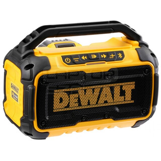 DeWalt DCR011-XJ bezprzewodowy głośnik Bluetooth 10,8 V/12 V/18 V/36 V/54 V | 10 W | Bez akumulatora i ładowarki | W kartonowym pudełku