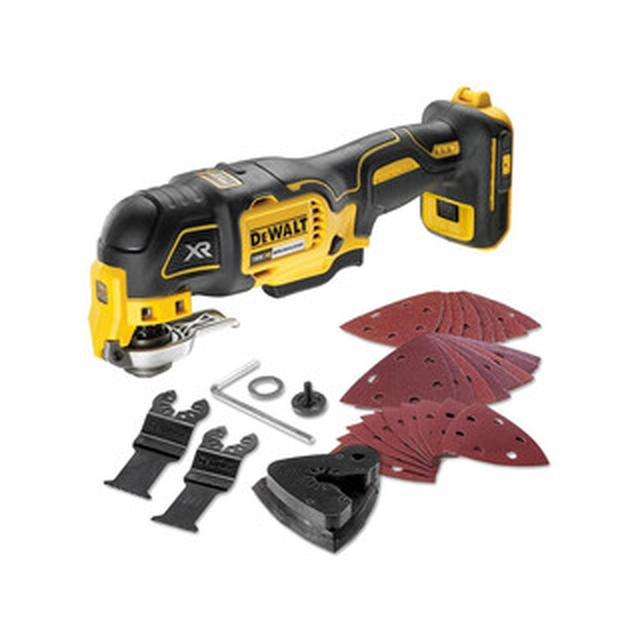 DeWalt DCS356N-XJ akkus multifunkciós gép rezgő 18 V | 0 - 20000   1/min | 1,6 ° | Szénkefementes | Akku és töltő nélkül | Kartondobozban