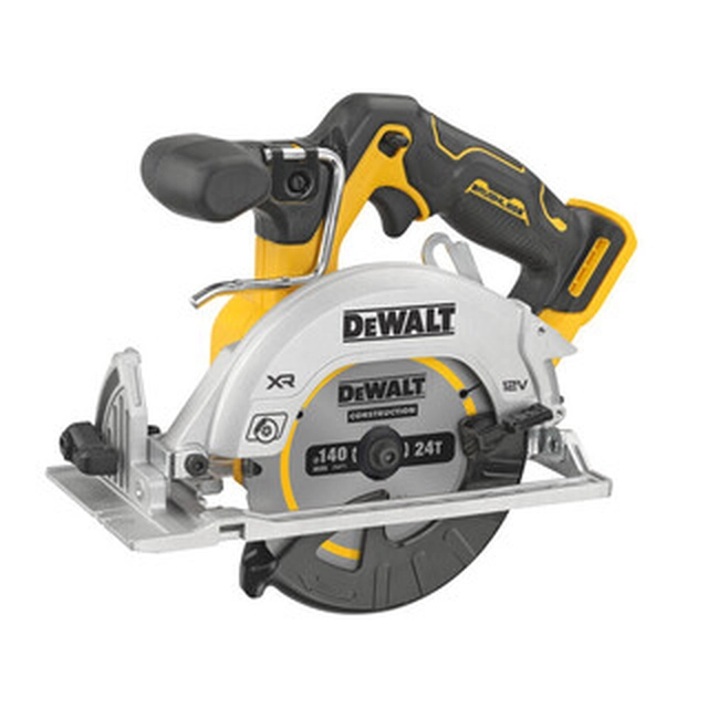 DeWalt DCS512N-XJ cordless circular saw 12 V | Circular saw blade 140 mm x 20 mm | Cutting max. 47 mm | Carbon Brushless | Without battery and charger | In a cardboard box