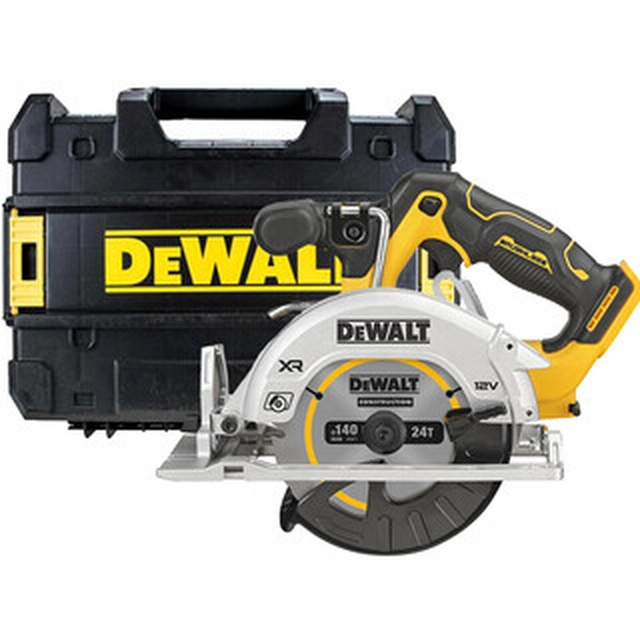 DeWalt DCS512NT-XJ cordless circular saw 12 V | Circular saw blade 140 mm x 20 mm | Cutting max. 47 mm | Carbon Brushless | Without battery and charger | TSTAK in a suitcase