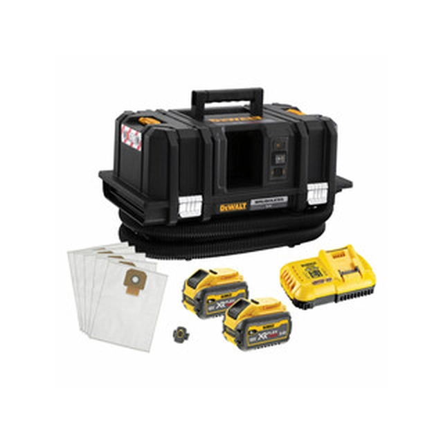 DeWalt DCV586MT2-QW акумуляторний пилосос 54 V | 15 l | M| Карбонова безщітка | 2 x 6 Акумулятор + зарядний пристрій