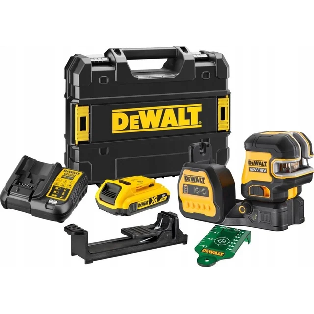 Dewalt DEWALT.LINE LASER 12/18V DCE825D1G18 GREEN + 5-PUNKTOWY 1x2,0Ah