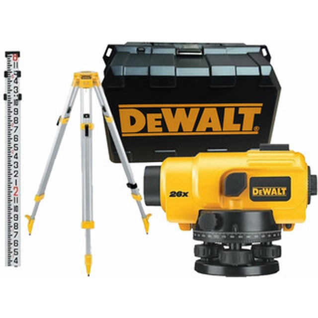 DeWalt DW096PK-XJ оптичен нивелир 26x | 5/8 инч | В куфар