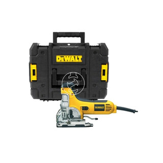 DeWalt DW333KT-QS elektrická přímočará pila Délka zdvihu: 26 mm | Počet zdvihů: 800 - 3100 1/min | 701 W | TSTAK v kufru