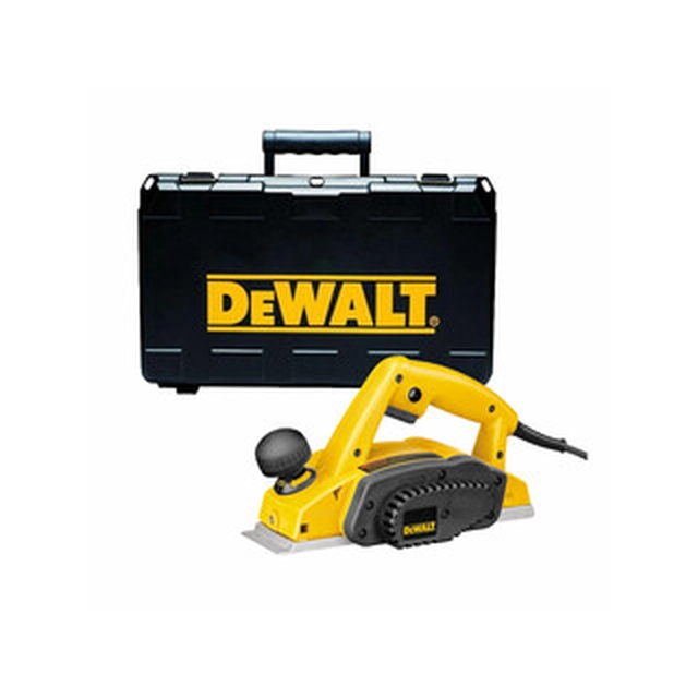 DeWalt DW680K-QS elektrický hoblík 230 V | 600 W | Šířka 82 mm | Hloubka 0 - 2,5 mm | V kufru