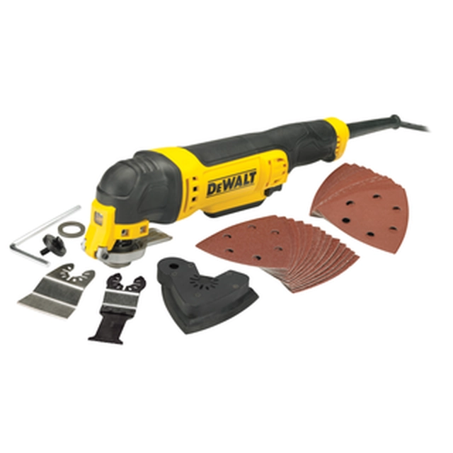 DeWalt DWE315-QS elektrický multifunkční vibrátor 0 - 22000 1/min | 1,6 ° | Univerzální | 300 W | V kartonové krabici