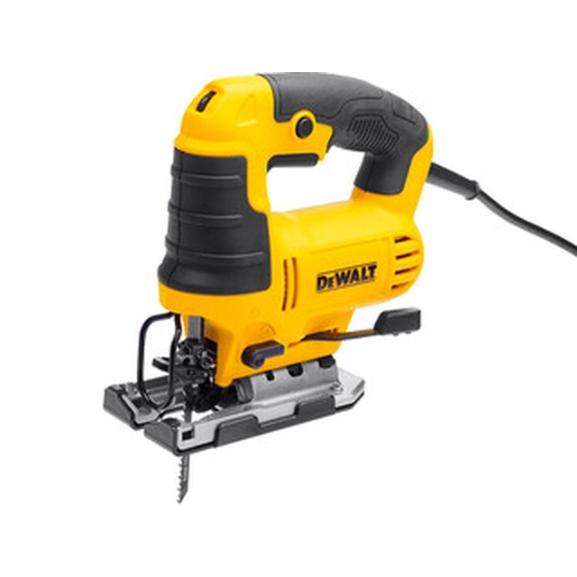 DeWalt DWE349-QS elektriskā finierzāģis Gājiena garums: 20 mm | Sitienu skaits: 500 - 3200 1/min | 650 W | Kartona kastē