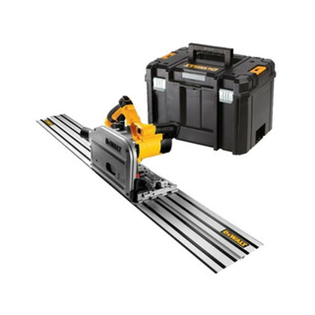 DeWalt DWS520KTR-QS Electric Submersible Circular Saw 165 x 20 mm | Cutting depth: 59 mm | 1300 W | TSTAK in a suitcase