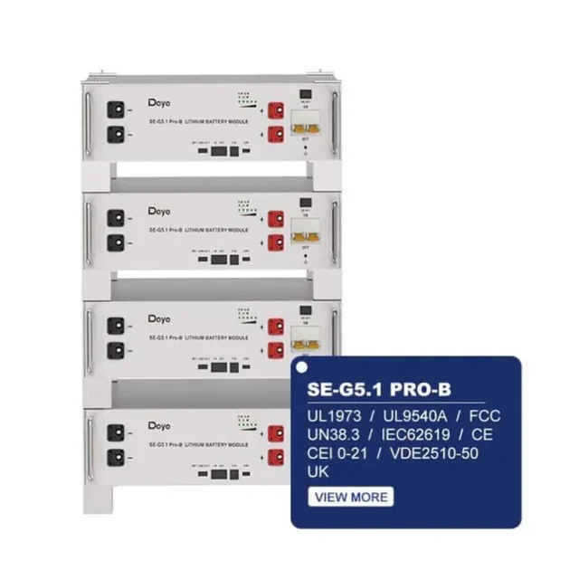 DEYE 100 vnt energijos kaupiklis 5.12 kWh iš BMS SE-G5.1-Pro-B