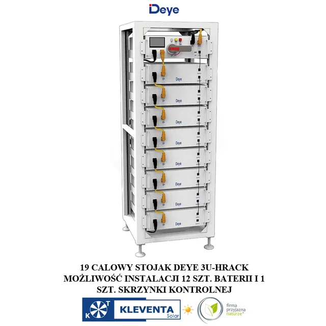 DEYE 3U- H RACK CABINET 13 COUCHES pour batteries DEYE HV BOS-G