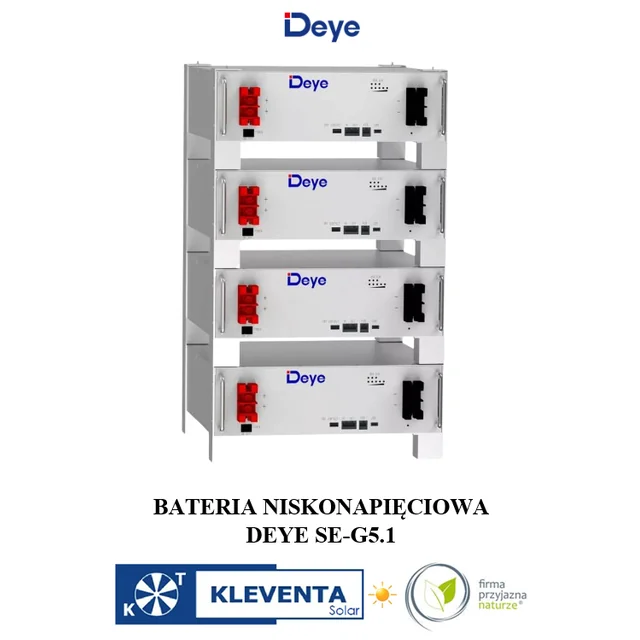 Deye-akkumoduuli SE-G5.1 Pro-B 5,12 kWh LiFePo4 100Ah 51,2 V