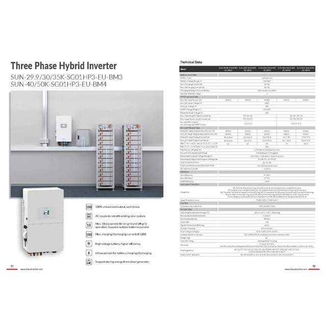 Deye SUN-30K-SG01HP3-EU-BM3