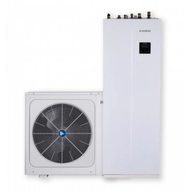 Διαχωρισμός αέρα-νερού εξωτερική/εσωτερική αντλία θερμότητας 8kW + Δεξαμενή 240L