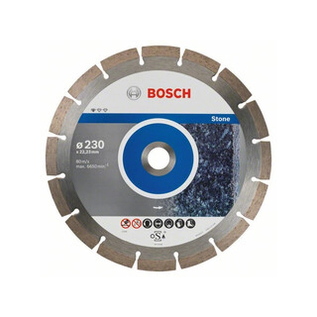 Диамантен режещ диск Bosch Standard for Stone 230 x 22,23 mm 10 бр.