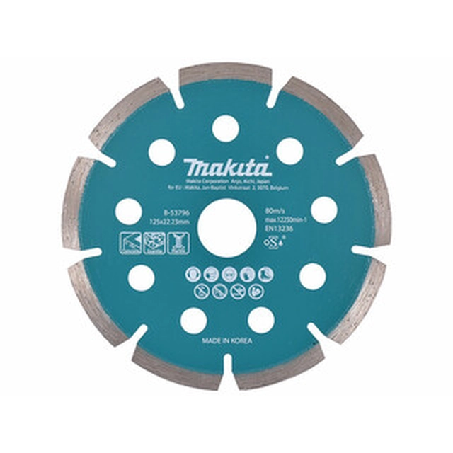 Диамантен режещ диск Makita 125 x 22,23 мм