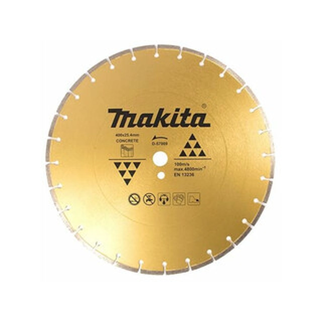 Диамантен режещ диск Makita 400 x 25,4 мм