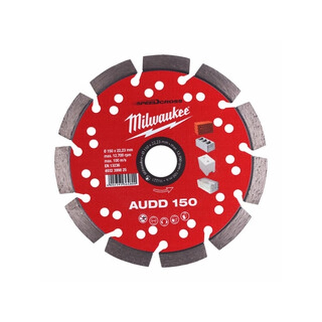 Диамантен режещ диск Milwaukee AUDD 150 x 22,23 mm