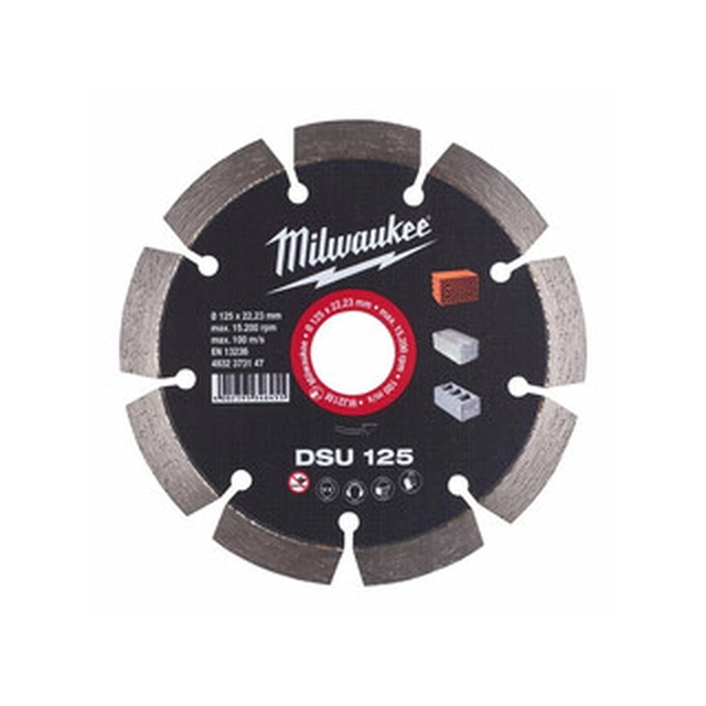 Диамантен режещ диск Milwaukee DSU 125 x 22,23 mm