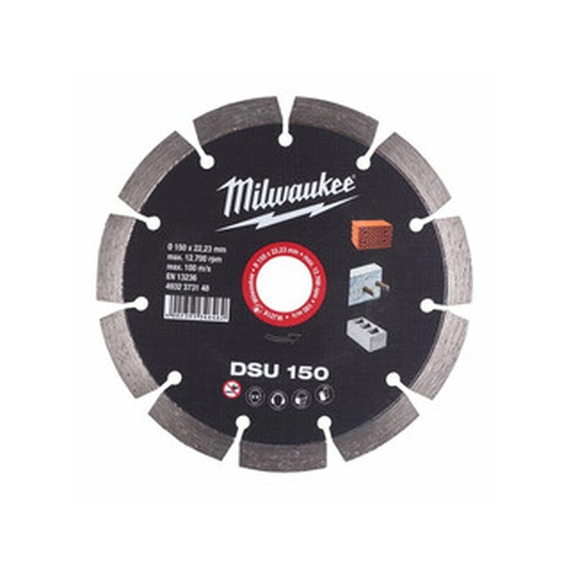 Диамантен режещ диск Milwaukee DSU 150 x 22,23 mm