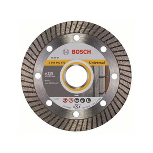 Diamantový rezací kotúč Bosch Best for Turbo 115 x 22,23 mm