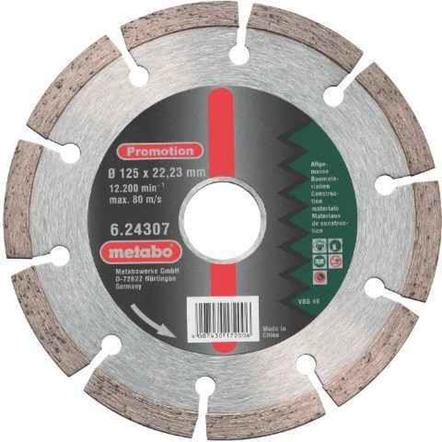 Diamantový řezný kotouč Metabo (624307000), 125 mm, 1 ks