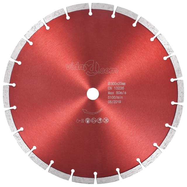 Diamond cutting disc, steel, 300mm