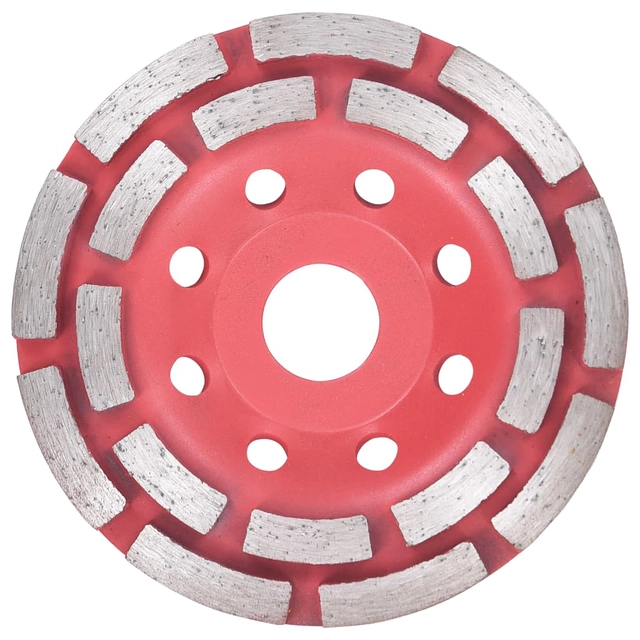 Diamond grinding wheel, 115mm, plate type, two rows