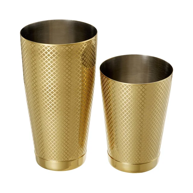 Diamond Lattice limeni shaker, zlato, Barfly, 830/530ml