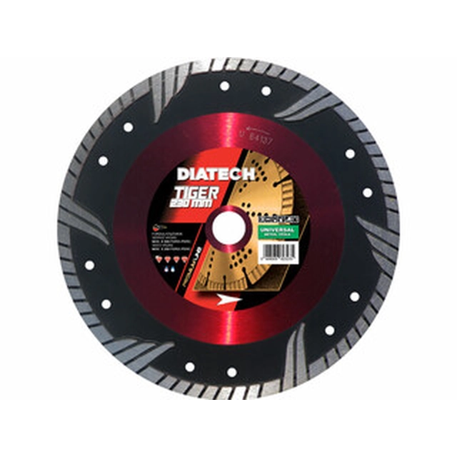 Diatech Tiger 230x22,2x10 mm dimanta griešanas disks 230 x 22,23 mm