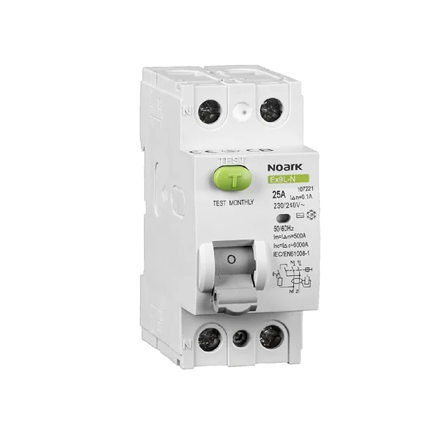 Differential circuit breaker Icn=6kA, 2-bieg., In=40A, 100mA, type A