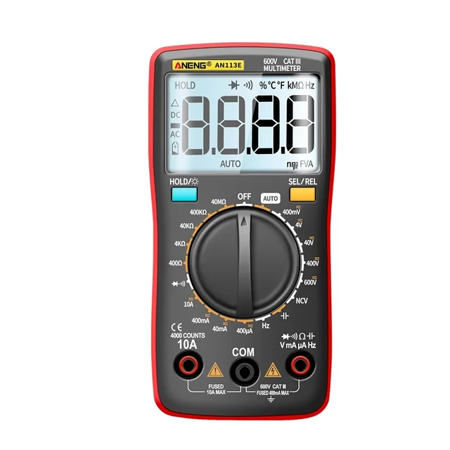 Digital multimeter AN113E, automatisk detektering, ANENG