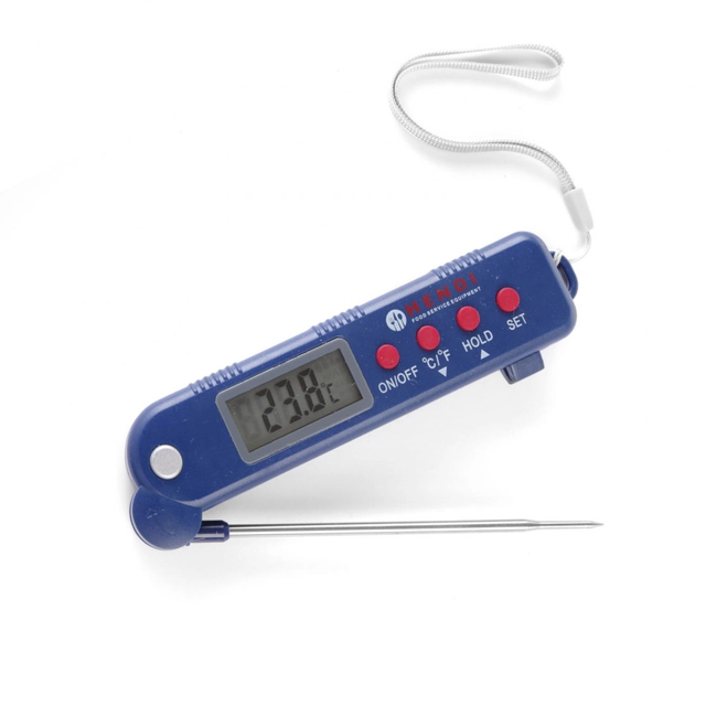 Digitales Gastronomiethermometer mit klappbarer Sonde - Hendi 271308